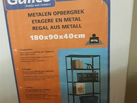 1 x stapelrek metaal 180x90x40 cm met 5 leggers - afbeelding 3 van  3