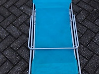1 x strandstoel azur blauw toonzaalmodel - afbeelding 3 van  3
