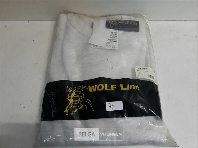 1 x sweater as grijs wolf line l - afbeelding 3 van  3