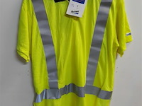 1 x t-shirt geel fluo fristads xxl - afbeelding 1 van  3