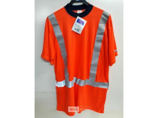 1 x t-shirt oranje fluo fristads xxl - afbeelding 1 van  3