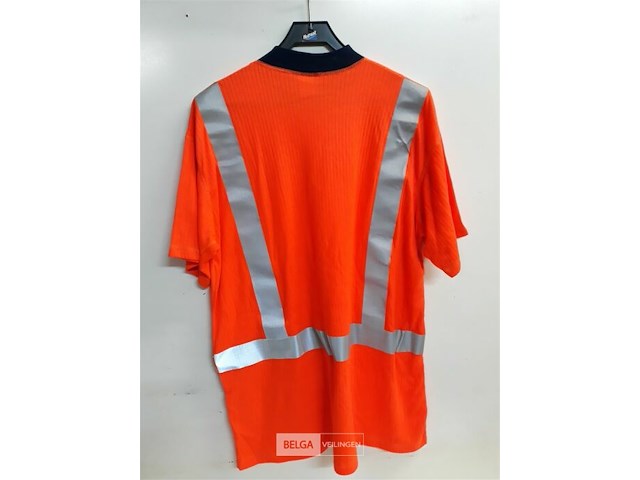 1 x t-shirt oranje fluo fristads xxl - afbeelding 3 van  3