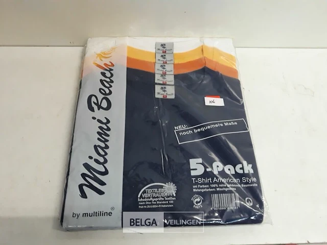 1 x t-shirt xl 5 pack mix kleuren - afbeelding 2 van  3
