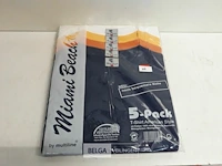 1 x t-shirt xl 5 pack mix kleuren - afbeelding 2 van  3