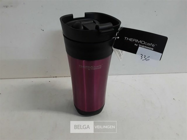 1 x thermos reisbeker 425ml uit rvs - afbeelding 1 van  3