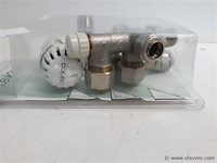 1 x thermostaat radiatorkraan haaks 2 buis alpex 16 mm ½ - afbeelding 2 van  2