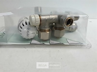 1 x thermostaat radiatorkraan haaks 2 buis alpex 16 mm ½ - afbeelding 3 van  3