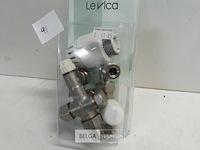 1 x thermostaat radiatorkraan haaks 2 buis alpex 16 mm ½ - afbeelding 1 van  3