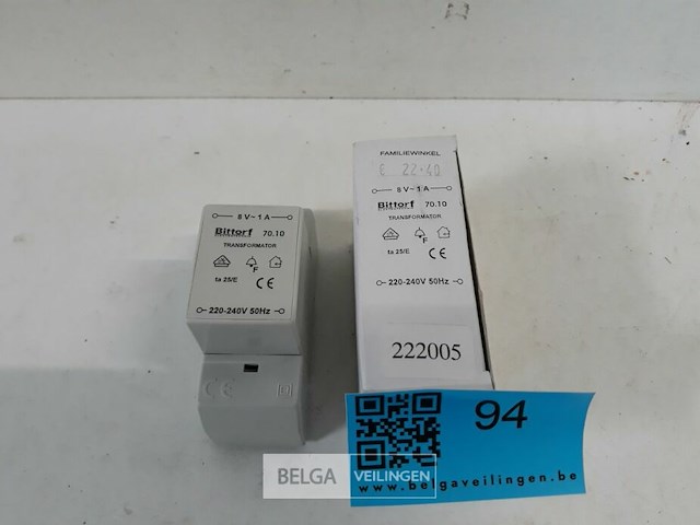 1 x transformator 8v-1a 220-240v 50hz - afbeelding 2 van  3