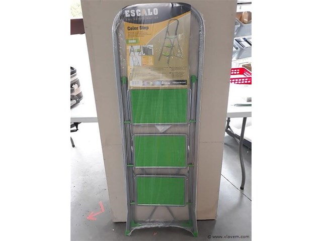 1 x trapladder 3 trede max 150 kg - afbeelding 1 van  2