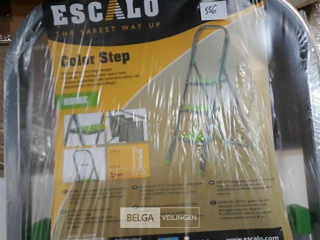 1 x trapladder 3 trede max 150 kg - afbeelding 3 van  3