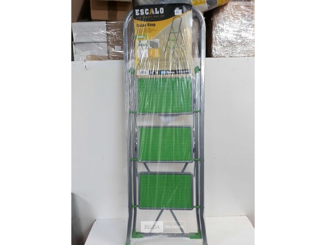 1 x trapladder 3 trede max 150 kg - afbeelding 2 van  3
