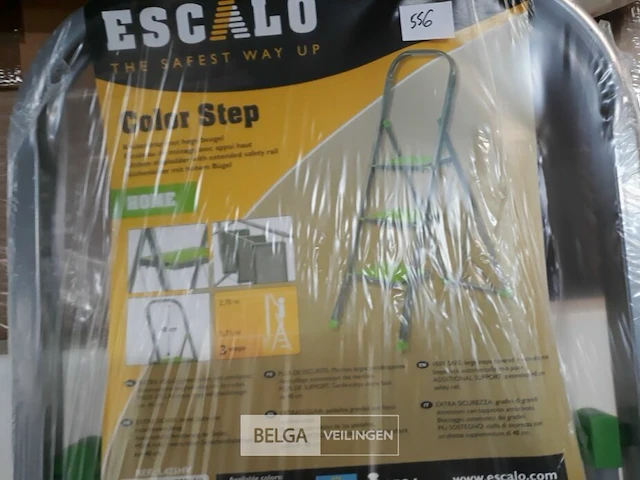 1 x trapladder 3 trede max 150 kg - afbeelding 3 van  3
