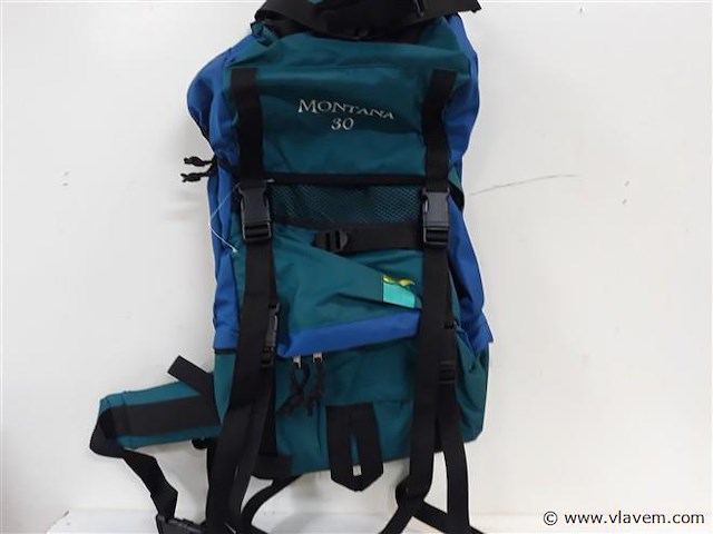 1 x travel rugzak 30l groen-blauw - afbeelding 1 van  2