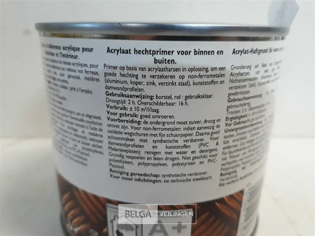 1 x trimetal metaalprimer non ferro wit 500 ml - afbeelding 3 van  3