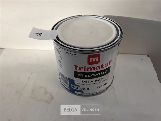 1 x trimetal metaalverf wit 500 ml - afbeelding 2 van  3