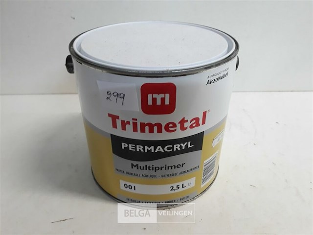 1 x trimetal permacryl multi primer wit 2,5 l - afbeelding 2 van  3
