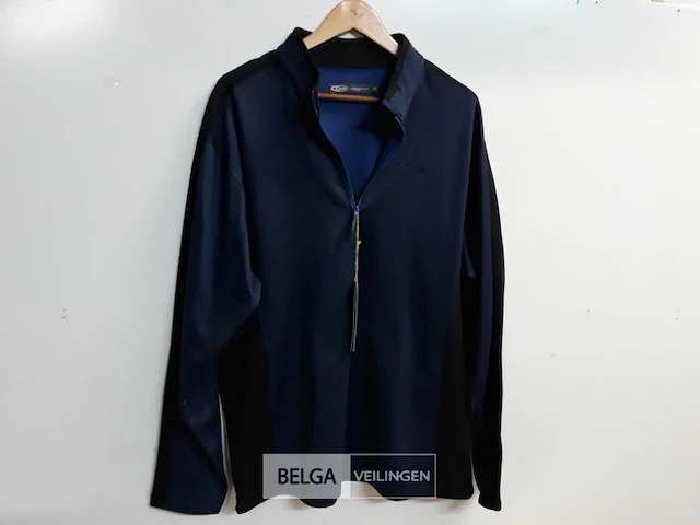 1 x trui korte rits blauw gelert xxl - afbeelding 1 van  3