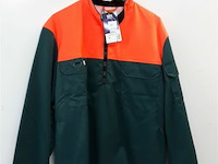 1 x trui korte rits groen/fluo fristads m - afbeelding 2 van  3