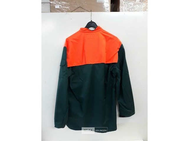 1 x trui korte rits groen/fluo fristads m - afbeelding 3 van  3