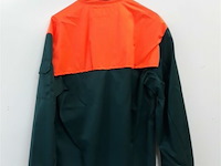 1 x trui korte rits groen/fluo fristads m - afbeelding 3 van  3