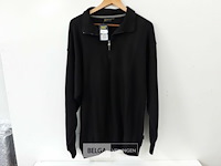 1 x trui korte rits zwart wolf line xl - afbeelding 2 van  3
