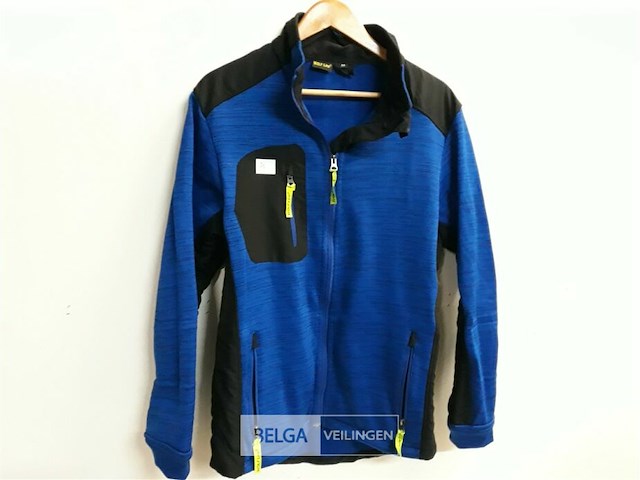 1 x trui lange rits blauw/zwart wolf line m - afbeelding 2 van  3