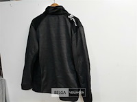 1 x trui lange rits grijs/zwart wolf line xl - afbeelding 3 van  3