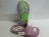 1 x tuinklompjes pvc 40-41 paars/groen - afbeelding 3 van  3