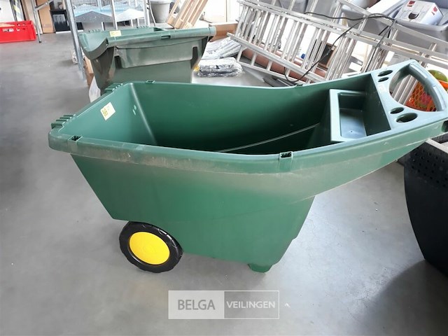 1 x tuinkruiwagen pvc 140 l - afbeelding 2 van  3