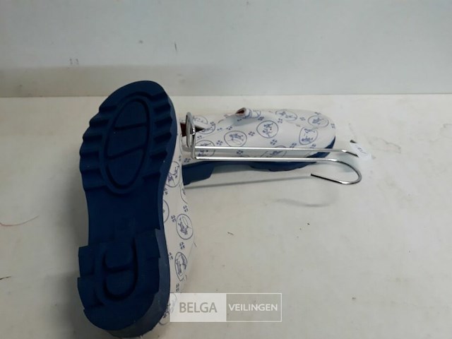 1 x tuinschoen pvc 36 wit/blauw - afbeelding 3 van  3