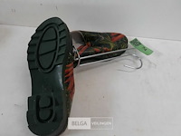1 x tuinschoen pvc 37 groen wortelprint - afbeelding 3 van  3