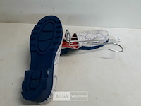 1 x tuinschoen pvc 37 wit/blauw - afbeelding 3 van  3