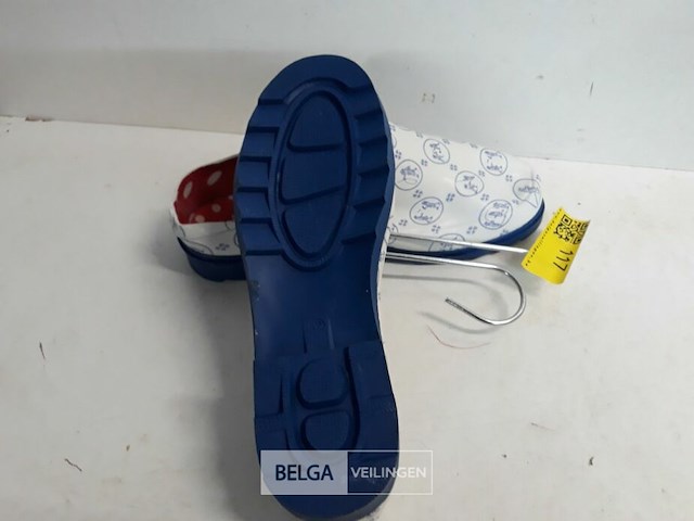 1 x tuinschoen pvc 42 wit/blauw - afbeelding 3 van  3