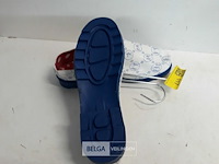 1 x tuinschoen pvc 42 wit/blauw - afbeelding 3 van  3