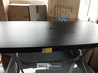 1 x tuintafel aluminium frame pvc blad antraciet hartman - afbeelding 3 van  3