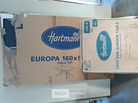 1 x tuintafel groen pvc 160x90 cm hartman - afbeelding 1 van  3