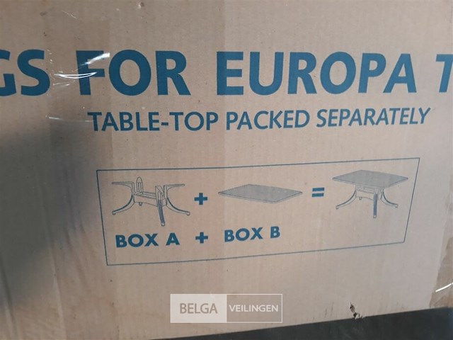 1 x tuintafel groen pvc 160x90 cm hartman - afbeelding 3 van  3