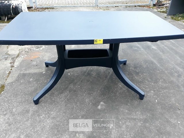 1 x tuintafel groen pvc 160x90 cm hartman - afbeelding 1 van  3