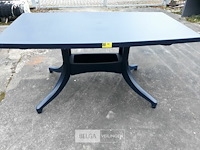 1 x tuintafel groen pvc 160x90 cm hartman - afbeelding 1 van  3