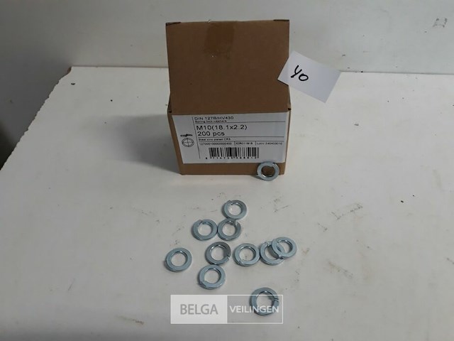 1 x veerringen verzinkt m 10 200 stuks - afbeelding 2 van  3