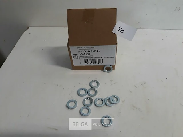1 x veerringen verzinkt m 10 200 stuks - afbeelding 2 van  3
