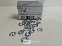 1 x veerringen verzinkt m 6 200 stuks - afbeelding 3 van  3