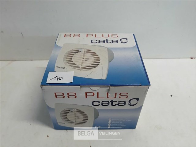 1 x ventilator badkamer 14x14 cm uitlaat 90mm - afbeelding 1 van  3