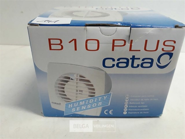 1 x ventilator badkamer vochtsensor 14x14 cm uitlaat 100mm - afbeelding 1 van  3