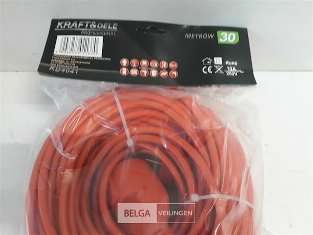 1 x verlengkabel 30m 10a - afbeelding 3 van  3
