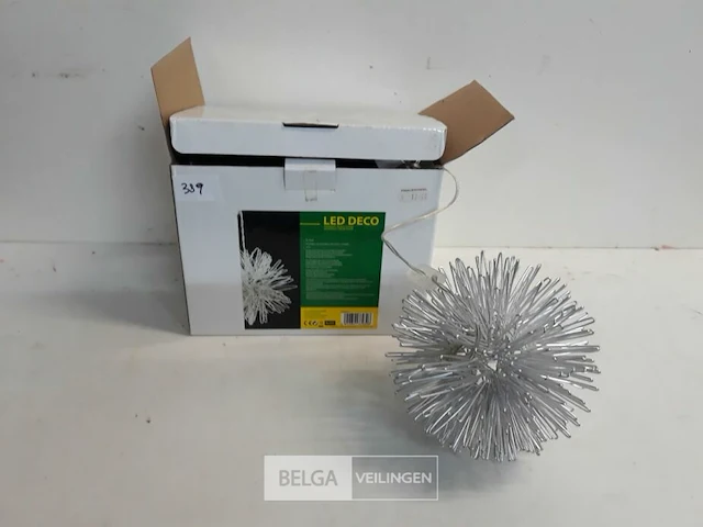 1 x verlichte bal warm wit led - afbeelding 2 van  3