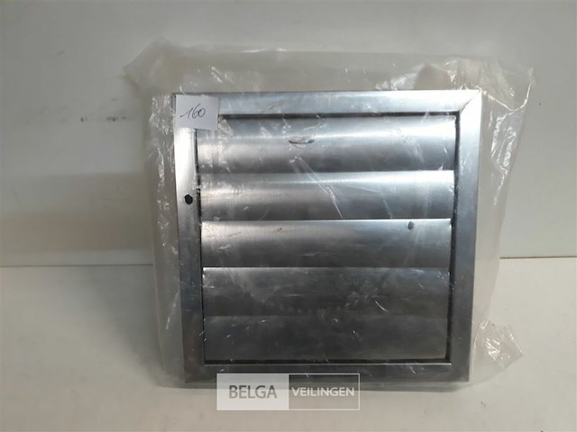 1 x verluchtingsrooster 26x26 cm met klepjes rvs - afbeelding 2 van  3