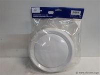1 x verluchtingsrooster pvc rond 25 cm - afbeelding 1 van  2