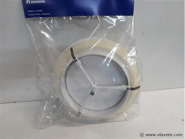 1 x verluchtingsrooster pvc rond 25 cm - afbeelding 2 van  2